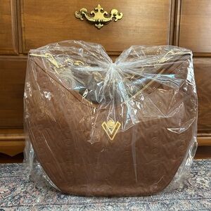 Valentino Large Quilted Hobo Bag with Chain Strap